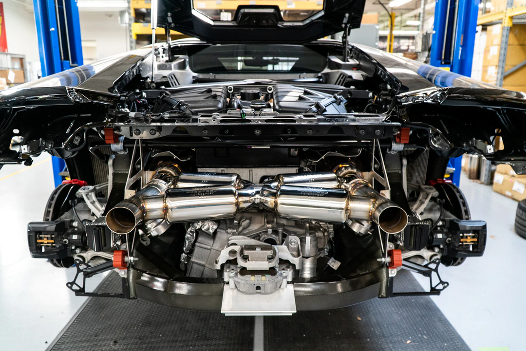 Lamborghini Huracan Performante Fabspeed Valvetronic Dual Tone Supersport X-Pipe Exhaust System